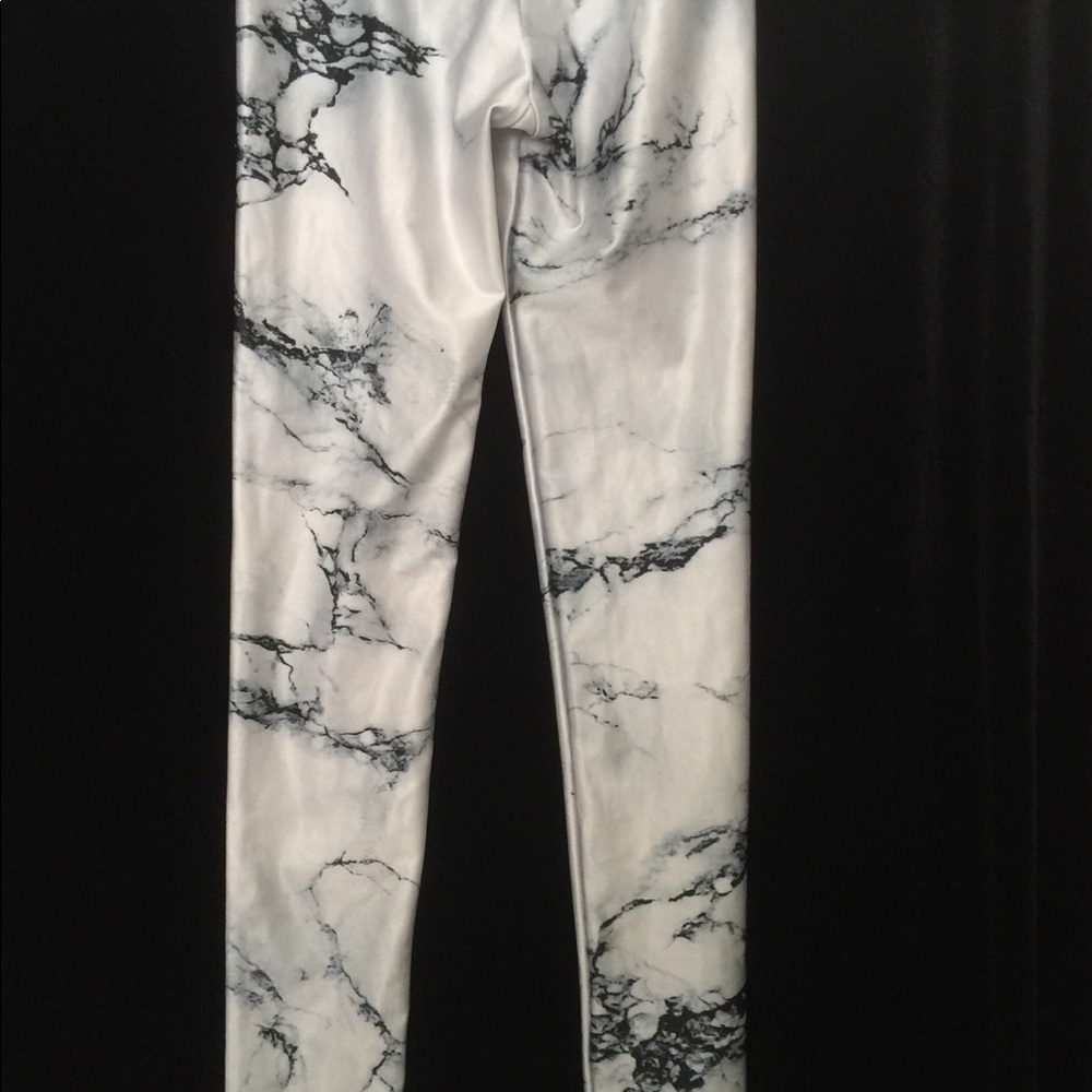 Goldsheep White Marble Leggings XS - Picture 3 of 5